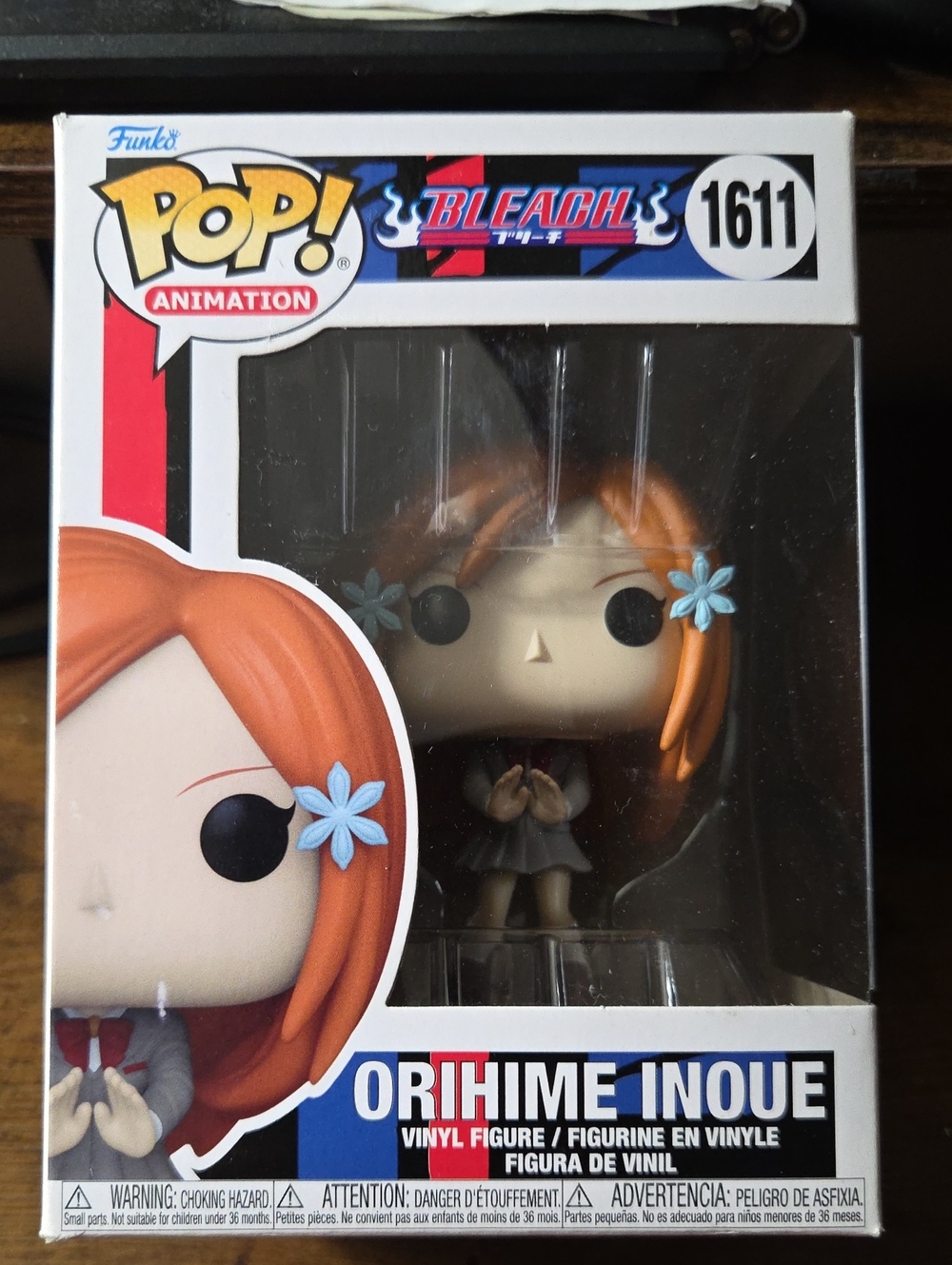 Funko Pop! Bleach Orihime Inoue Vinyl Figure - Orange Hair, Blue Flowers